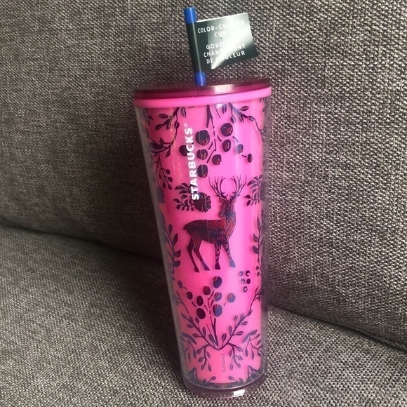 STARBUCKS 2022 Holiday Woodland Lace Berry Corsage Color Change Tumbler Venti - Picture 5 of 11